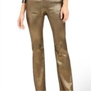 INC international concepts Metallic Gold Women's Pants size 10‎